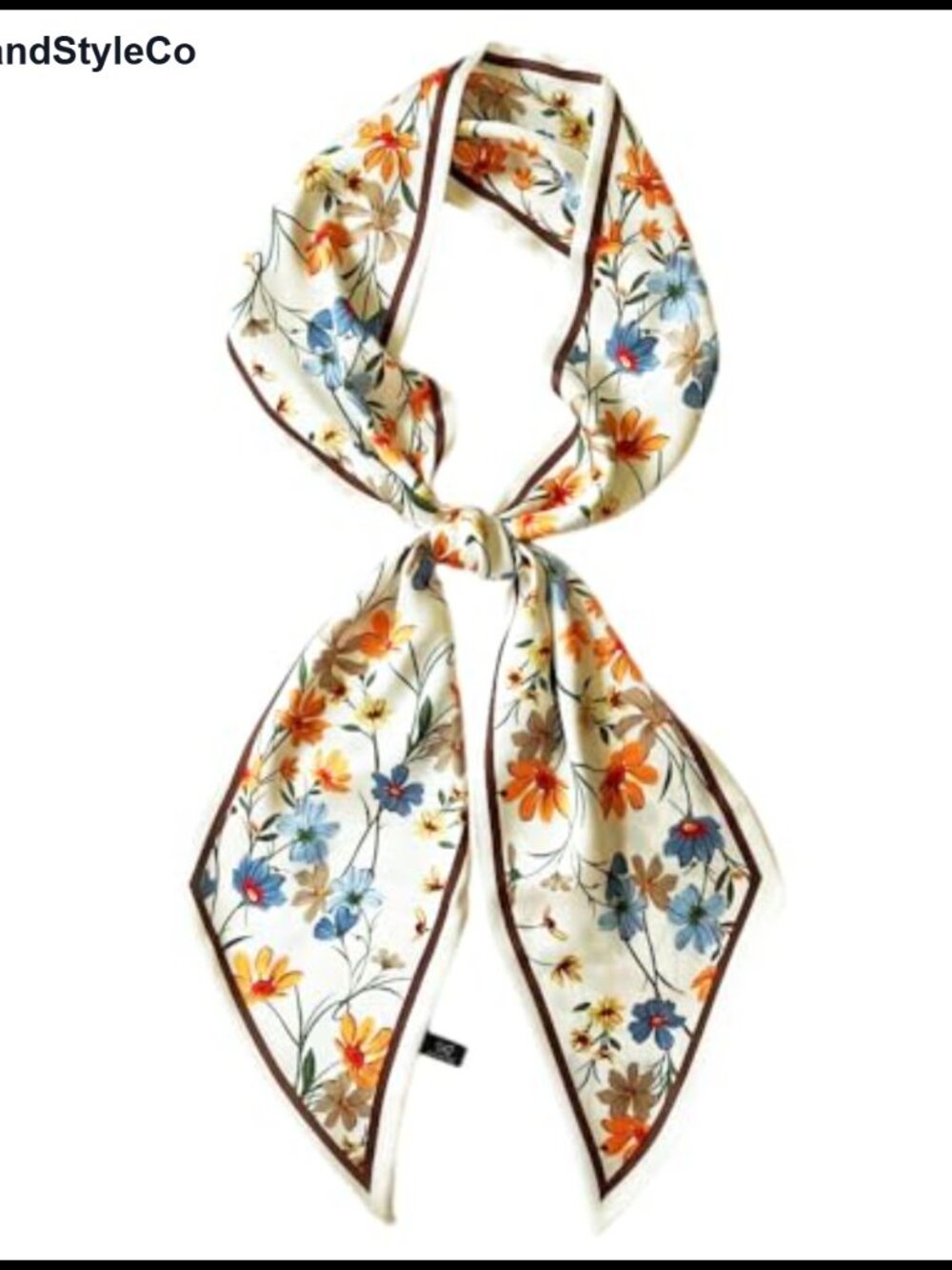 Silk Feeling Head Scarf Hair Wrap Lightweight Neck Tie 100% Polyester
